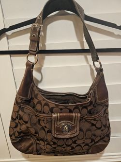Coach Hampton Signature Hobo Bag