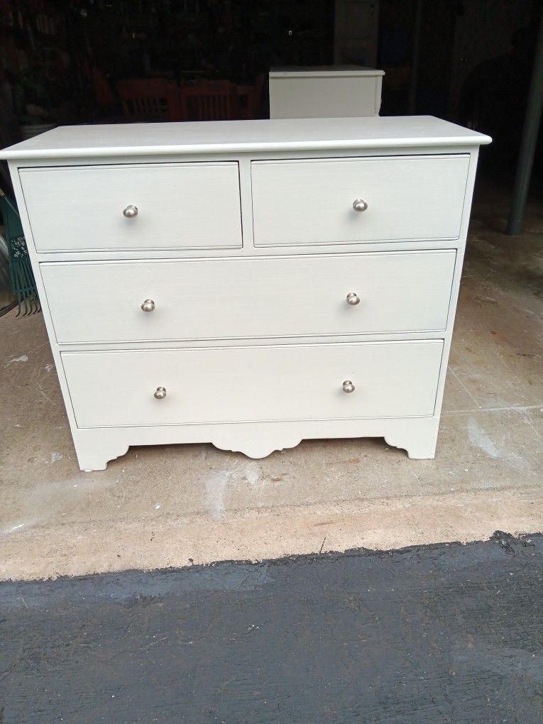 Refinished 4-Drawer Wood Dresser
