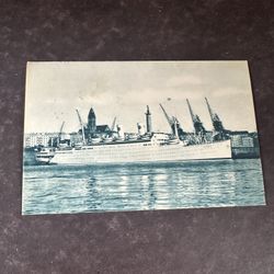 1948 MS Gripsholm Swedish American Line Ship Postcard Sweden 3 Stamps