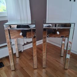 Mirror Bedside Tables 