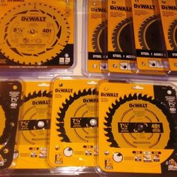 DEWALT Saw Blades - 7 1/4" & 8 1/4"