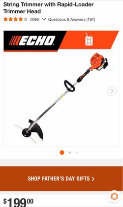 Shop ECHO 21.2 cc Gas 2-Stroke Curved Shaft String Trimmer with Rapid-Loader Trimmer Head