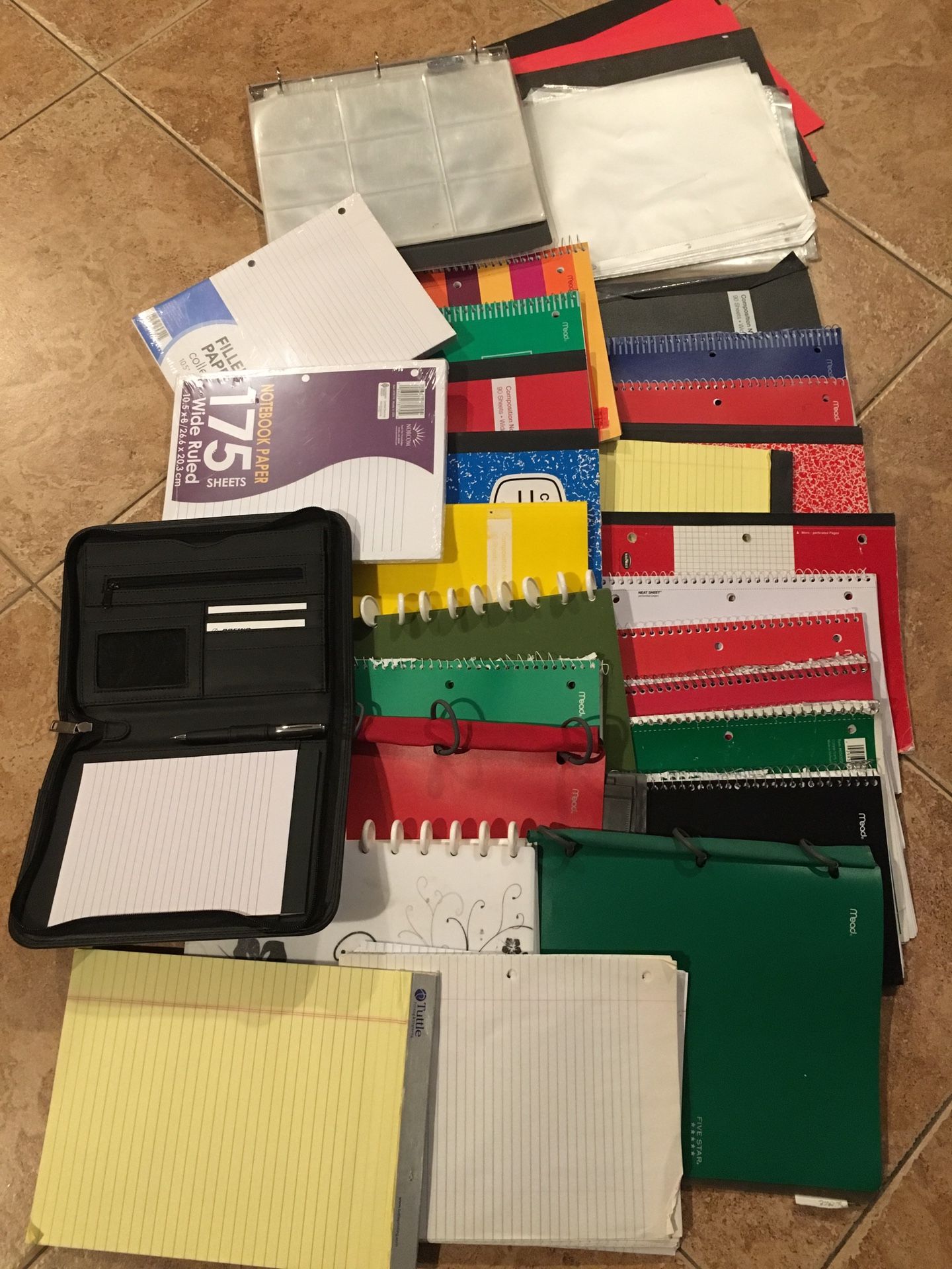 Huge bundle paper notebook graph lined school supply college binder folder rulled new