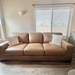 Brown Leather Couch - BRAND NEW!!
