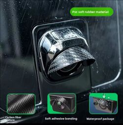 Carbon Fiber Backup Camera Rain Guard Cover