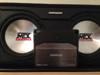 Mtx audio two 12's with kenwood amp