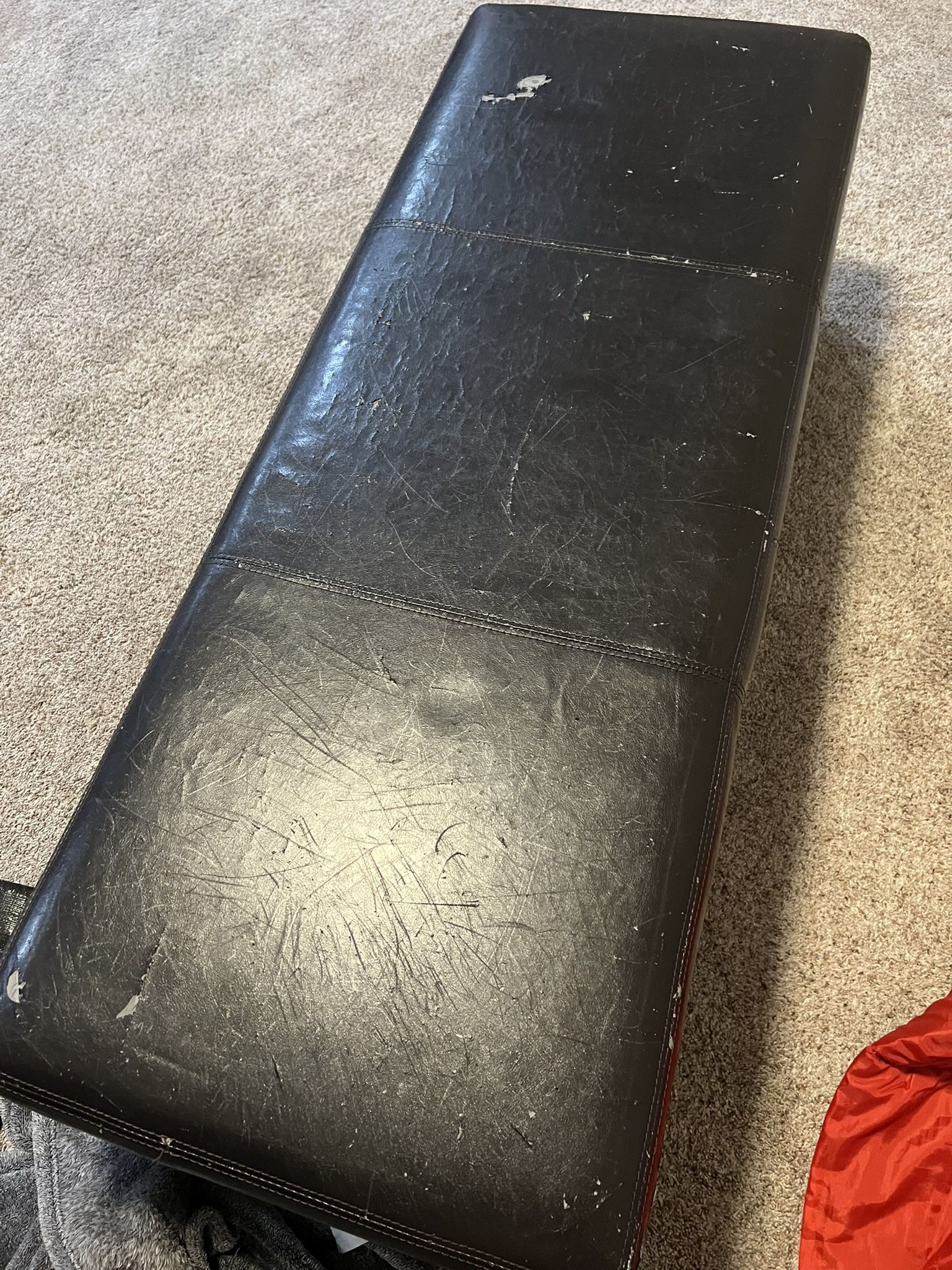 Free - Black Ottoman Bench