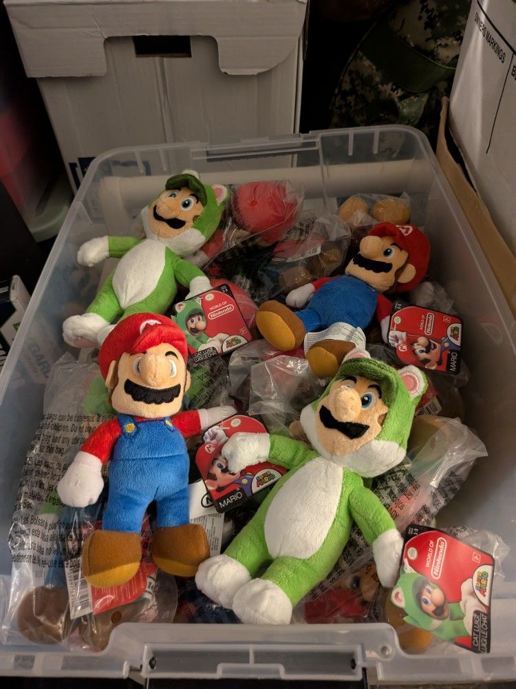 Super Mario Plushie Lot