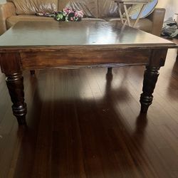 Brown Wooden Coffee Table 