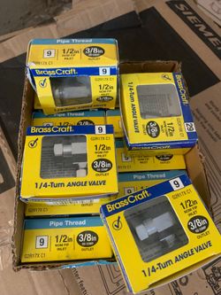 1/4 angle valve box of 14
