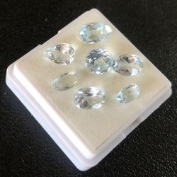 Aquamarine Gemstones 5 TCW Loose Stones March Birthstone 5 A 