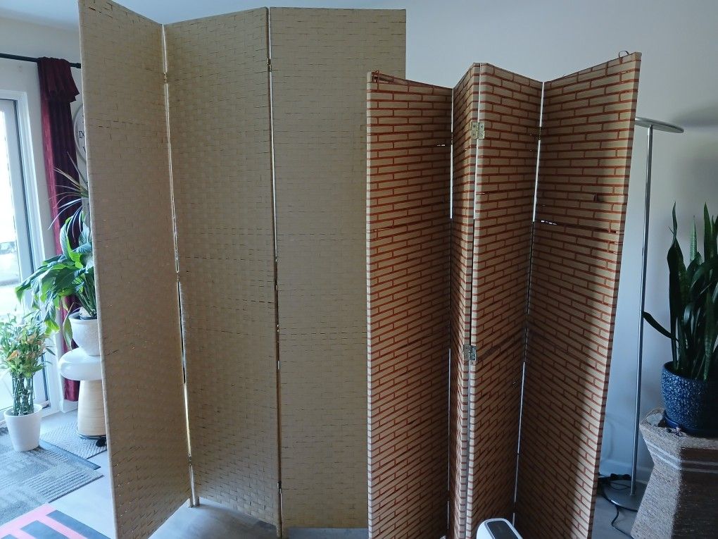Rattan Room Divider/Privacy Screen
