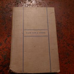 1932 1st Edition Cast Not A Stone Book