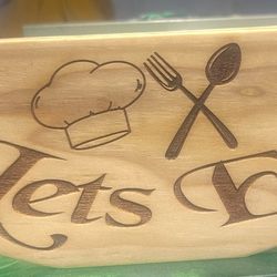 Solid Wood Paper Plate Holder