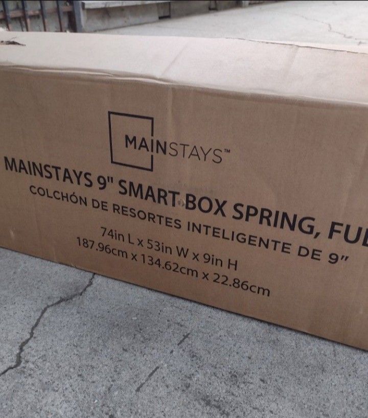 Mainstays 9" Easy Assembly Smart Box Spring, Full MAINSTAYS MAINSTAYS 9