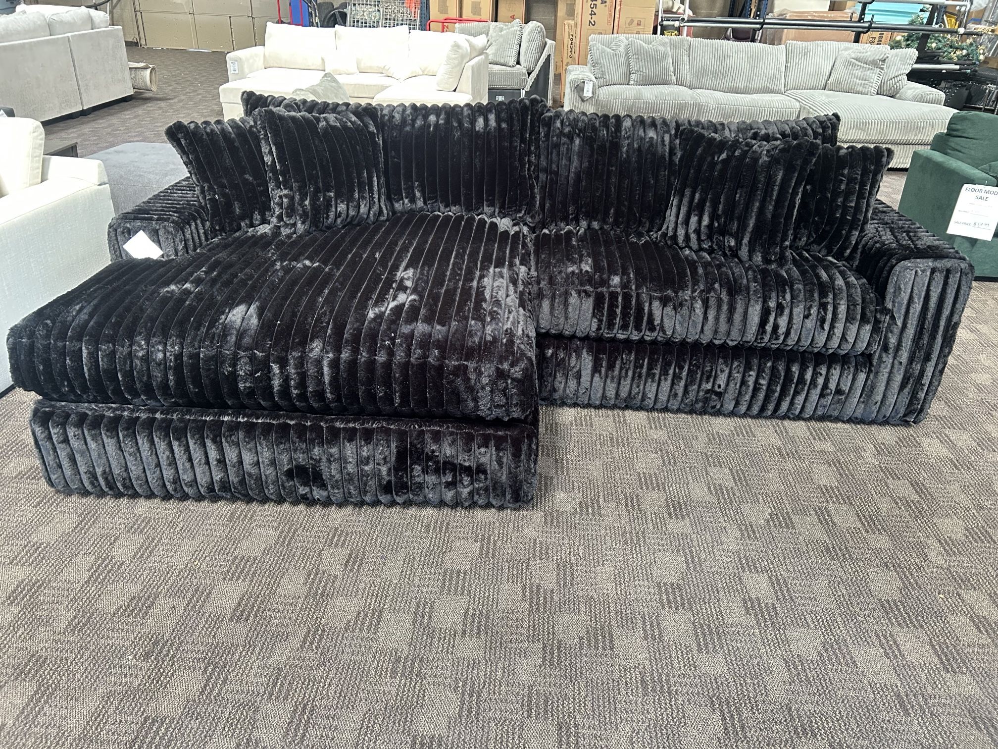 Black Fluffy Cloud Sectional for Sale in Mesa, AZ - OfferUp