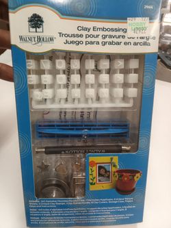 Walnut Hollow Clay Embossing Kit