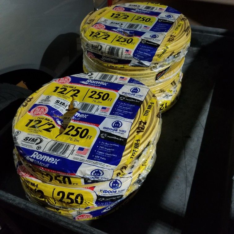 12/2 Romex 250 Ft Price Per Roll $120