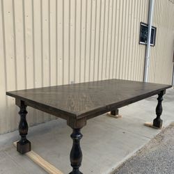 Custom  Dining Table Monastery farmhouse Modern Rustic Set Bench Restoration Hardware Breakfast Oval Table Solid Wood Custom Handcrafted Counter Bar 