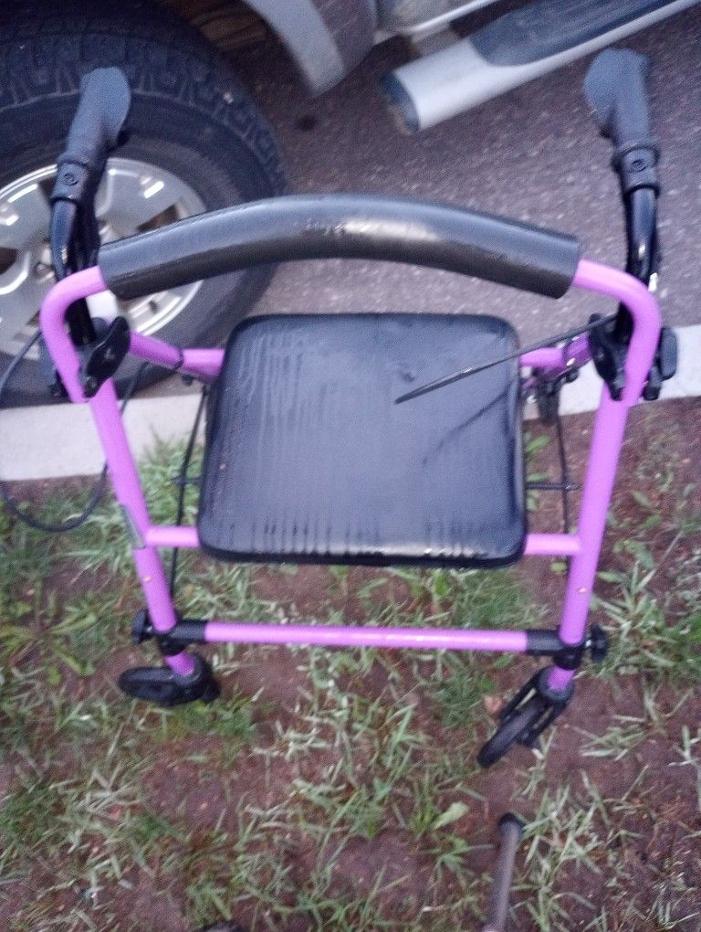 Purple Roller Walker, Great Condition, Works Great, $39