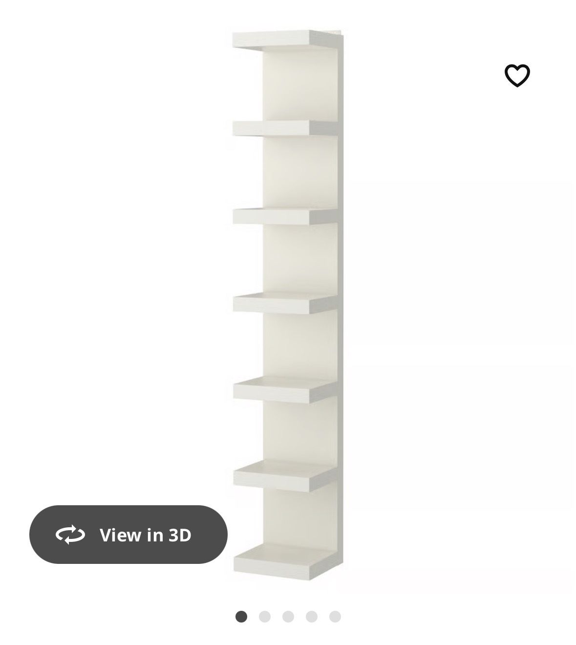White Wall Shelf Unit
