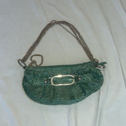 Vintage Guess Green  Purse Shoulder Bag  Pattern