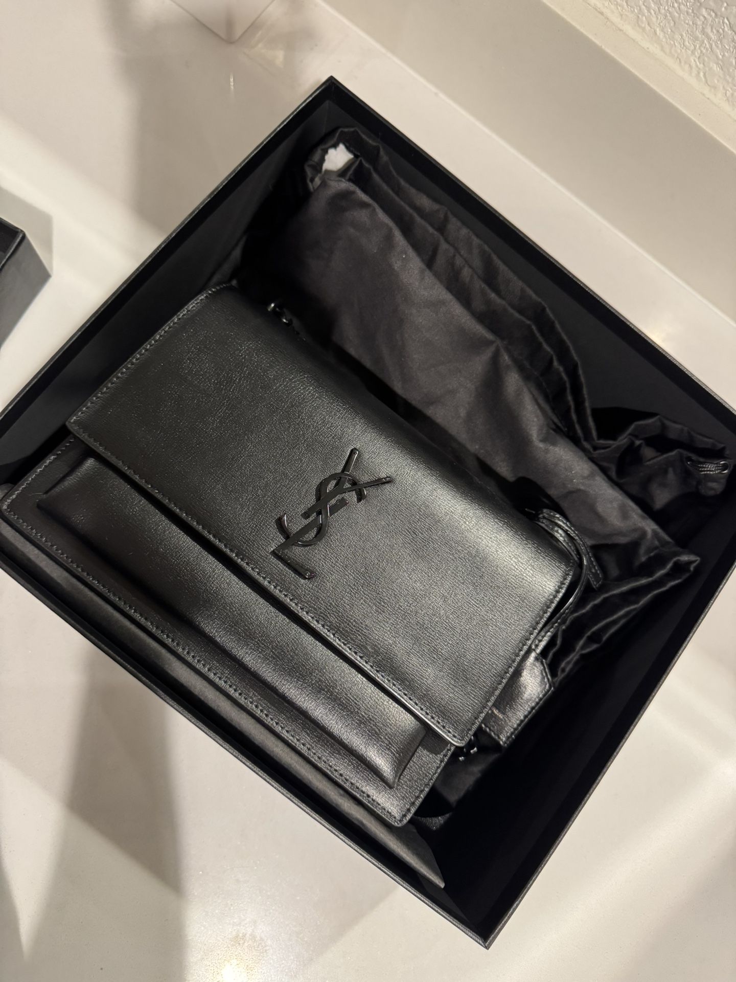 YSL Black Bag - M SUNSET WITH REMO NEW ASPEN NERO