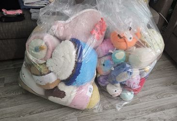 2 VERY LARGE BAGS MISC SQUISHMALLOWS/SQUISHABLES