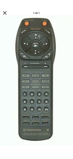 Pioneer cu-vex 122 remote control i don’t know is work be fore work $10 pick up