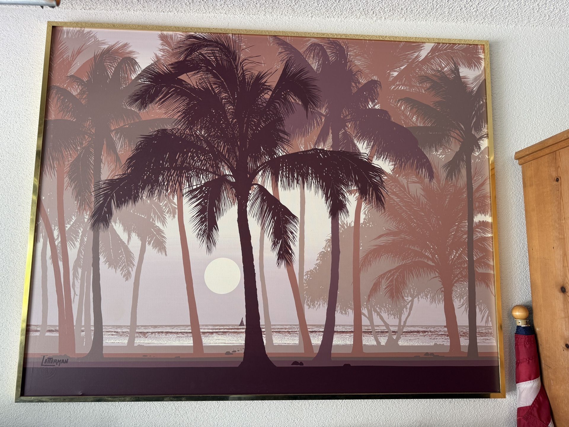 Vintage Letterman Painting