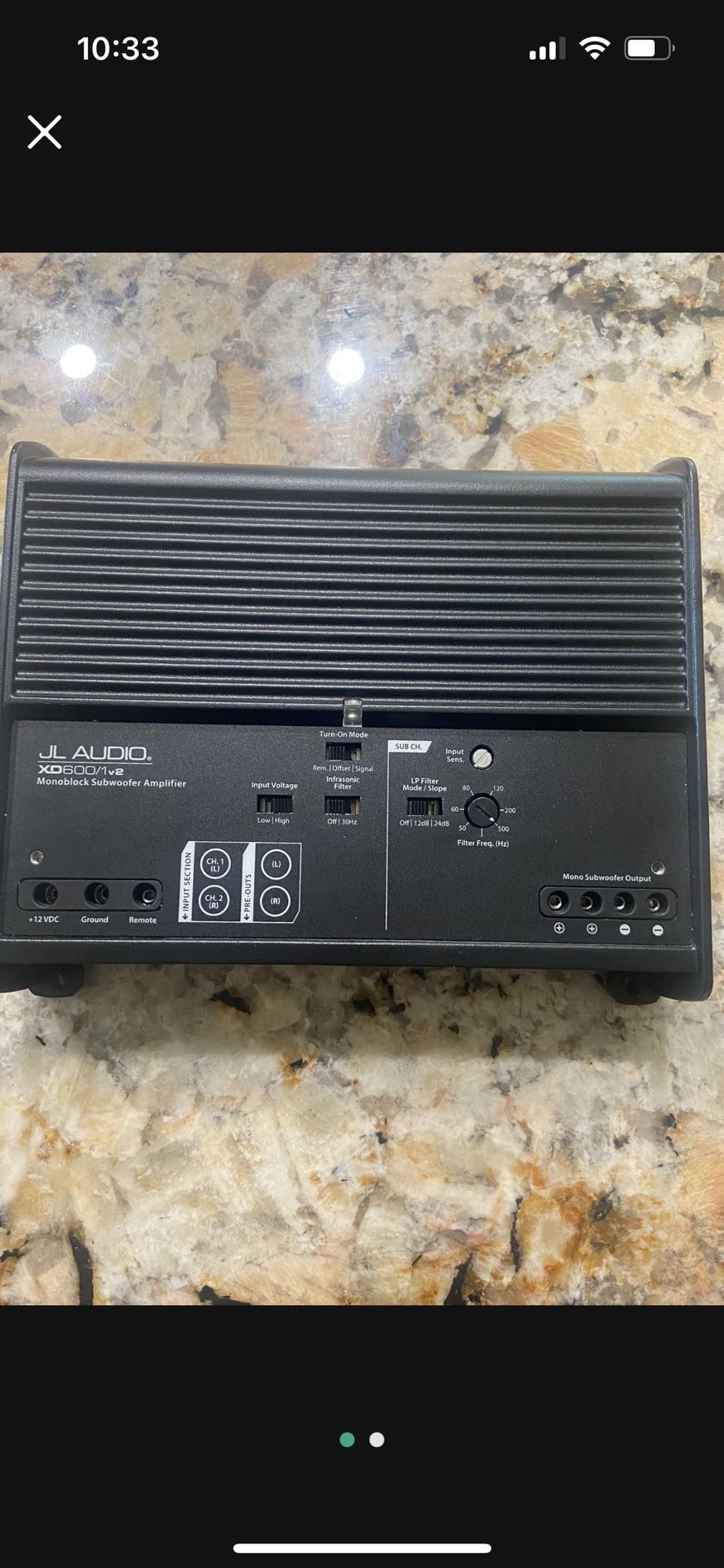 Jl Audio Amp