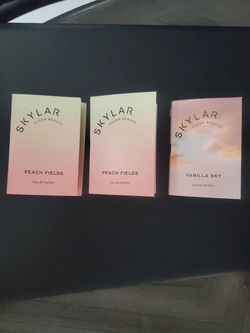 Skylar Clean Beauty Perfume Sample Lot 3pc - Peach Fields & Vanilla Sky EDP