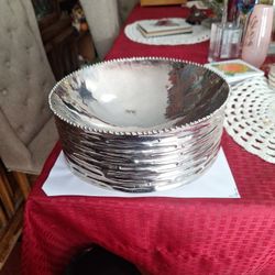 Michael Aram Silver Birch Bark Center Piece Bowl