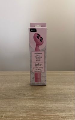 b.pure Vibrating Facial Roller - Stainless Steel New