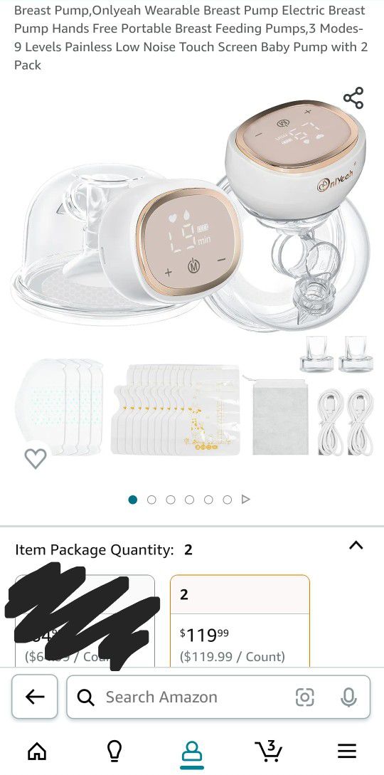 Electric Wearable Breast Pump Hands Free for Sale in Las Vegas, NV - OfferUp