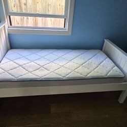 Kids Twin Bed And Mattress, And Trundle Drawer