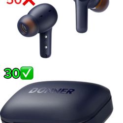 Donner Wireless Earbuds Noise Cancelling, Bluetooth 5.2 Earphones 