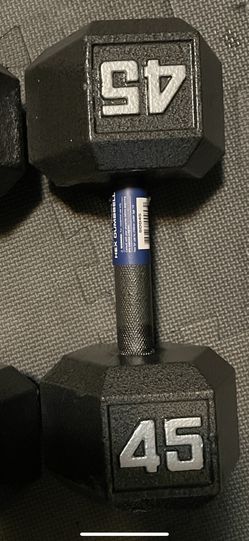 Single 45 lb dumbbell