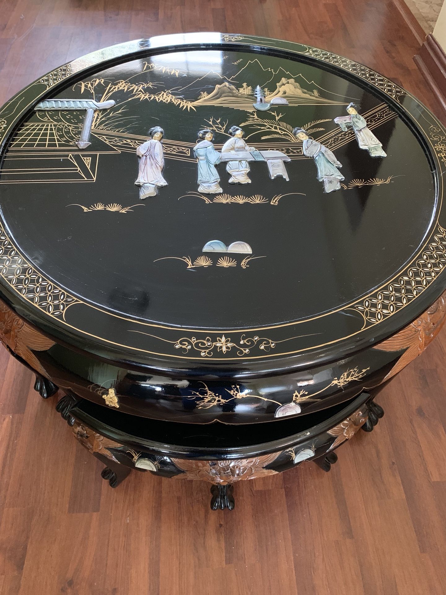 China antique table for 4