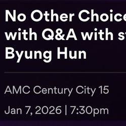 No Other Choice With Q&A