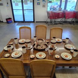 San Padre brown rooster 46 piece  set