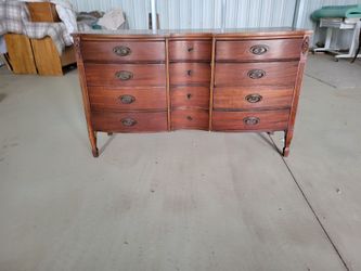 Beautiful Solid Wood vintage 12 Drawer Dresser