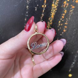 14k LOVE CHARM 