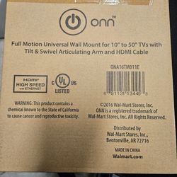 Full Motion Universal Wall Mount for 10" To 50" Tv
