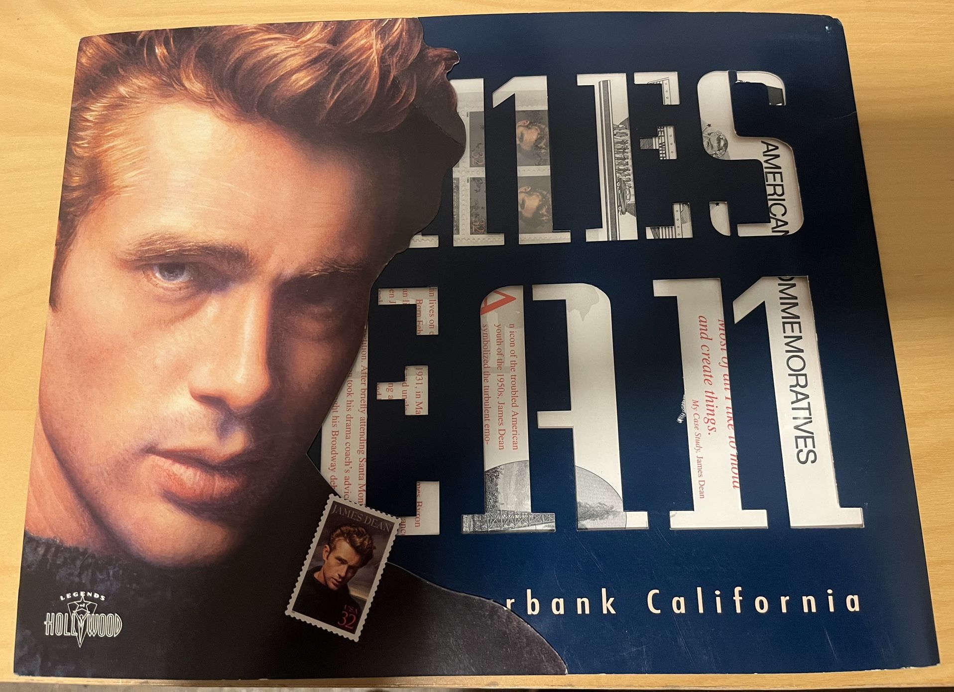James Dean First Day Souvenir Full Sheet of 20 32c Stamps