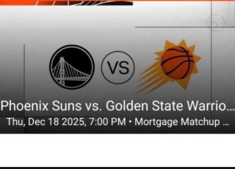 Golden State Warriors at Phoenix Suns