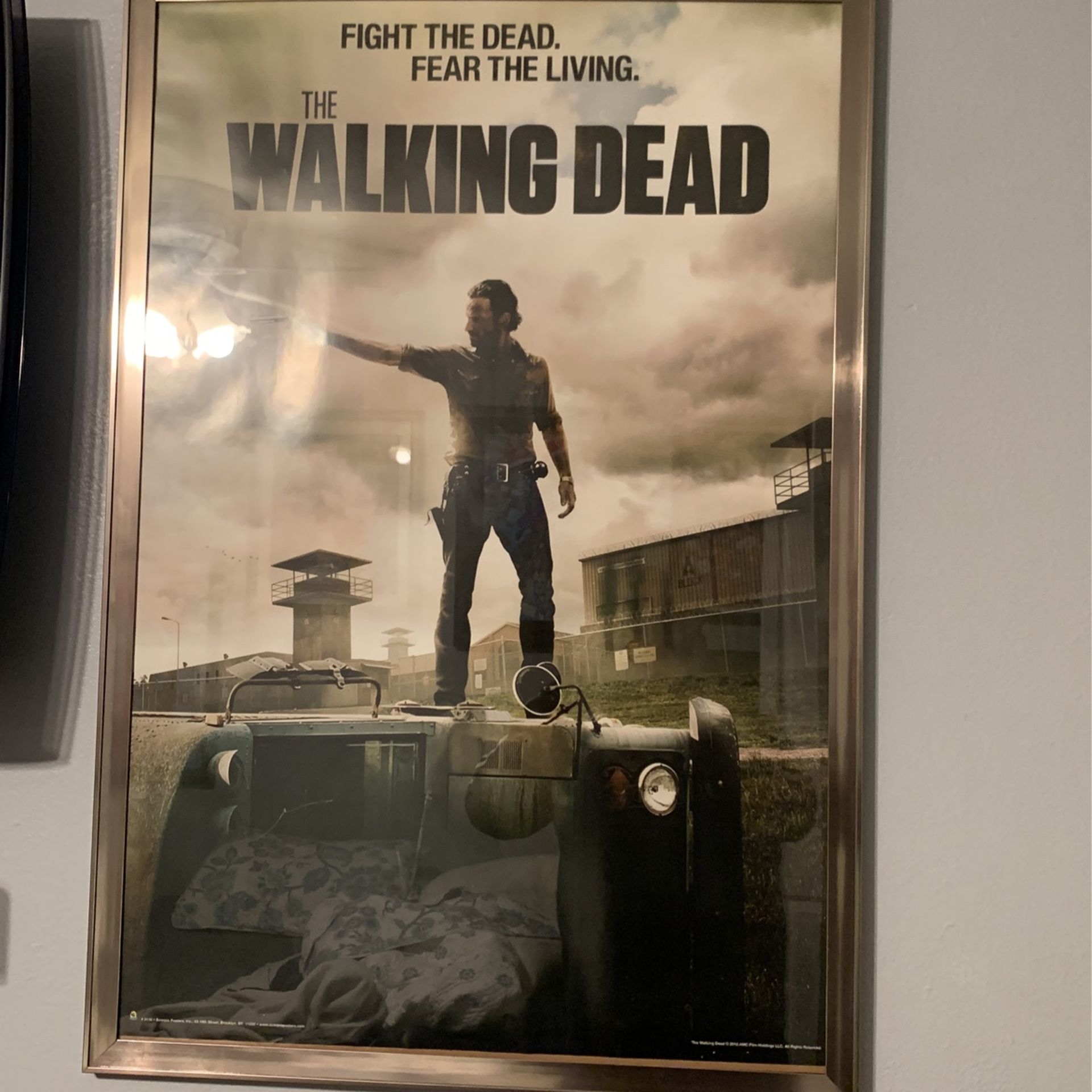 The Walking Dead Poster With Frame