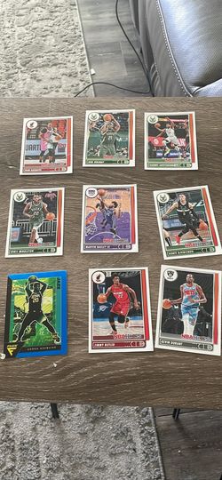 NBA Hoops 2019-20 NBA Basketball Card Lot (9) Bucks/Heat Giannis Adebayo