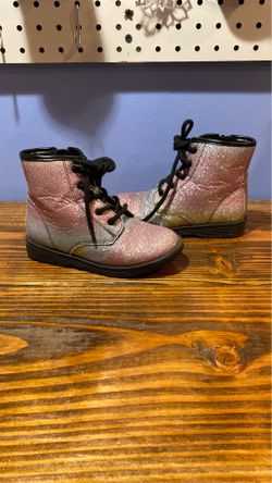 Glitter Rainbow Boots girls size 10