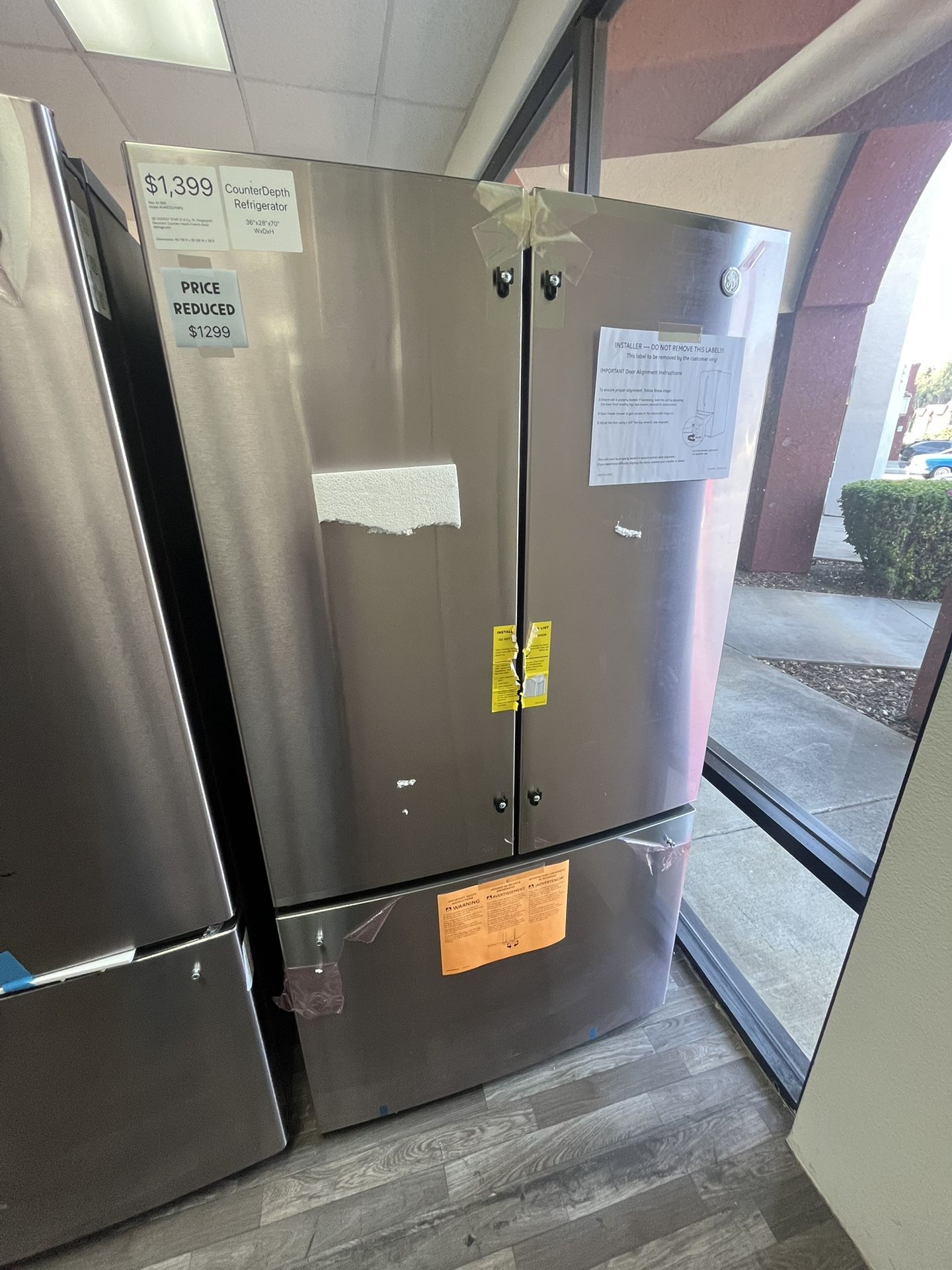 $1299 French Door Counter Depth GE w/ One Year Warranty